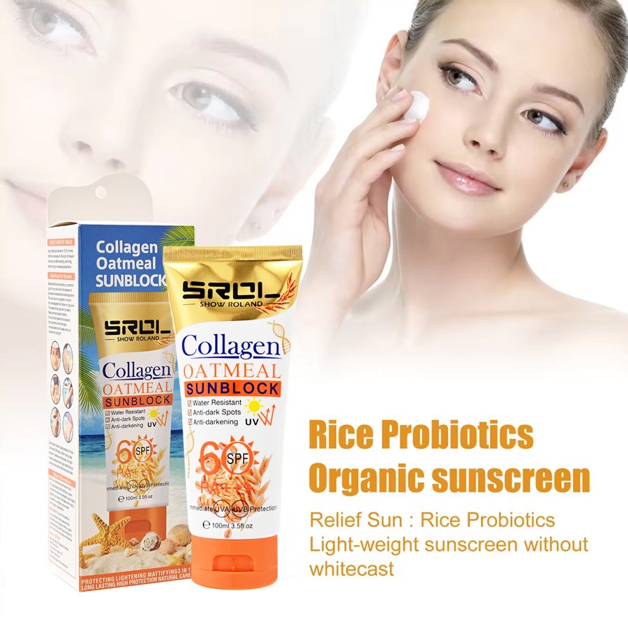 Natrual Whitening SPF 60 Organic Mineral Body Lotion Waterproof Sunscreen Cream for Sunburn Prevention Face & Tanning Care