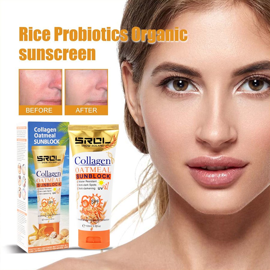 Natrual Whitening SPF 60 Organic Mineral Body Lotion Waterproof Sunscreen Cream for Sunburn Prevention Face & Tanning Care