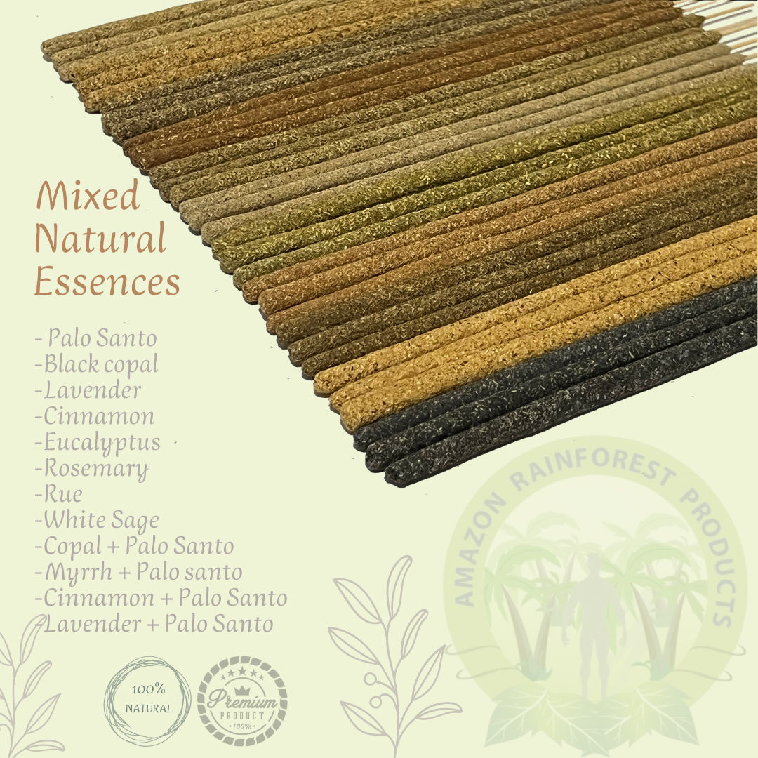 Rose & Palo Santo Incense Sticks. Premium quality. Bulk bag x 500 units. Artisan.Organic.Hand rolled.Sustainable.Eco-friendly PE