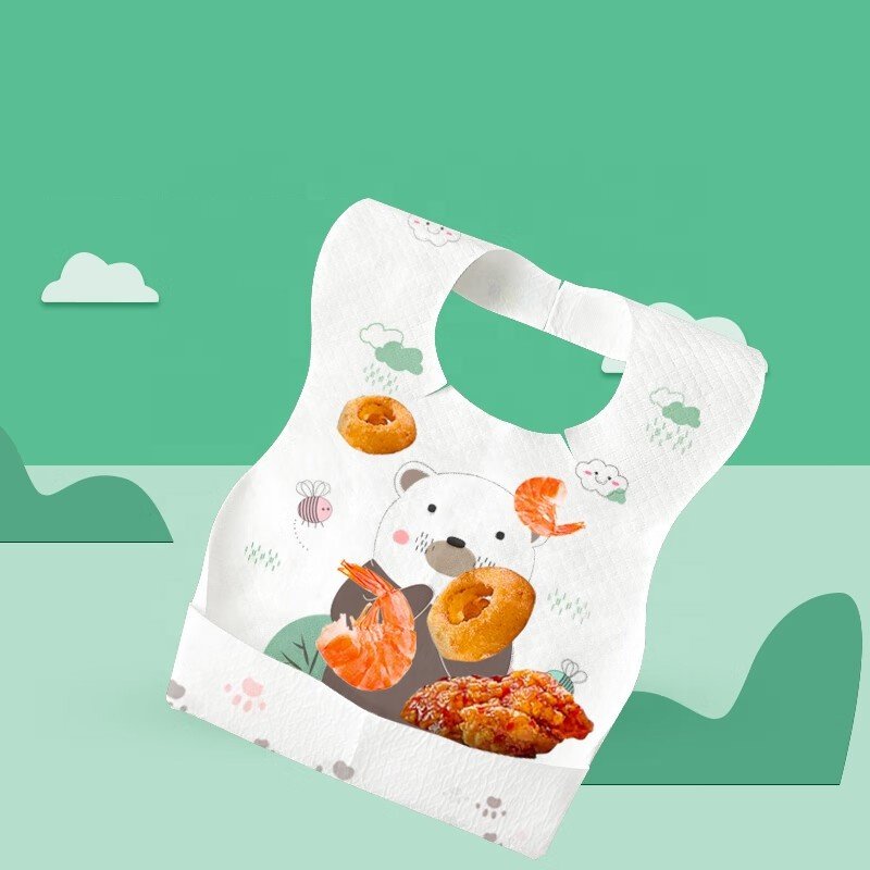 High quality cheap disposable Organic Cotton baby bibs Keep Your Baby Clean and Happy