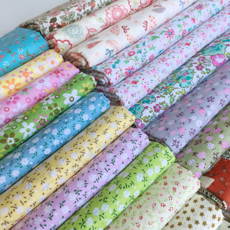 High Quality 21*21 108*58, Custom Woven Plain All Over Floral Digital Printing Organic Cotton Poplin Fabrics Rundong Roll pack/
