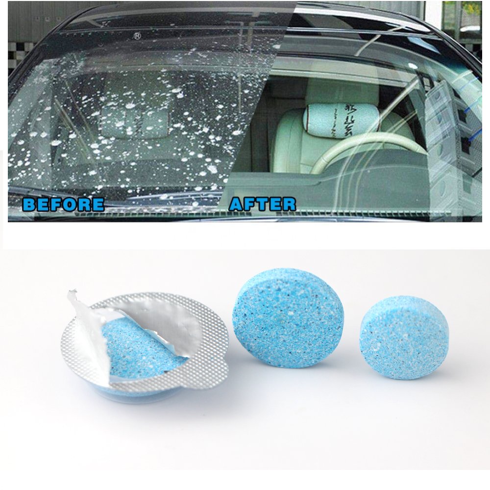 2023 Nature Organic Car Wash Windscreen Washer Tablets Glass Cleaner Effervescent Tablet Car Windshield Cleaner