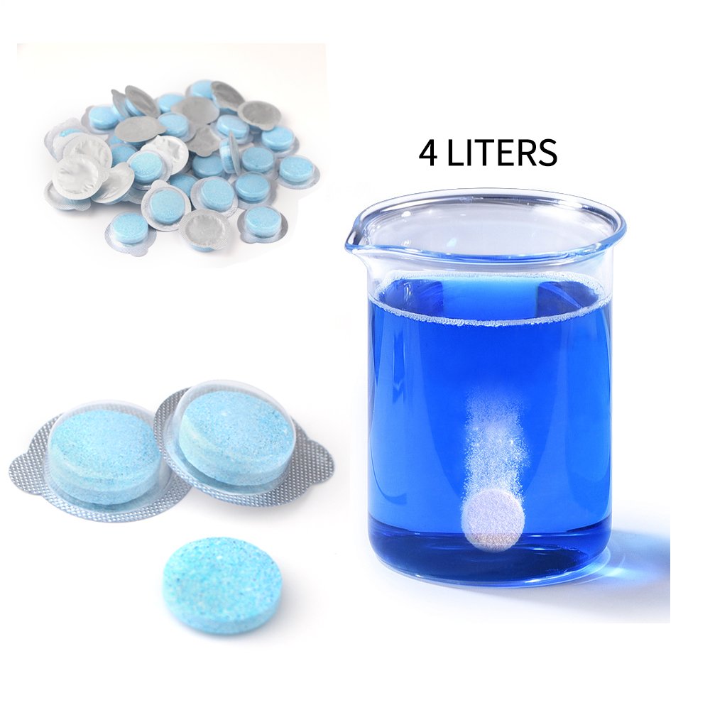 2023 Nature Organic Car Wash Windscreen Washer Tablets Glass Cleaner Effervescent Tablet Car Windshield Cleaner