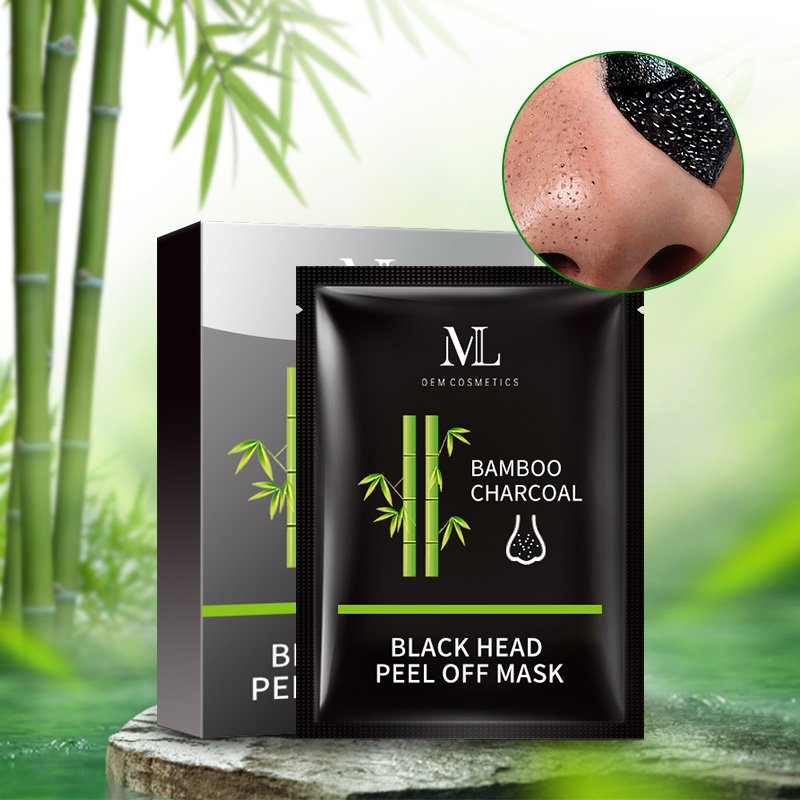 Wholesale customize MLXL OEM cosmetic black head peel off facial sheet maskes moisturizes and brightens the face care maskes