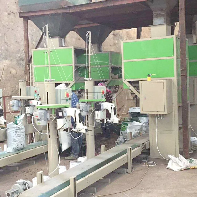 semi automatic bio organic fertilizer packaging machine