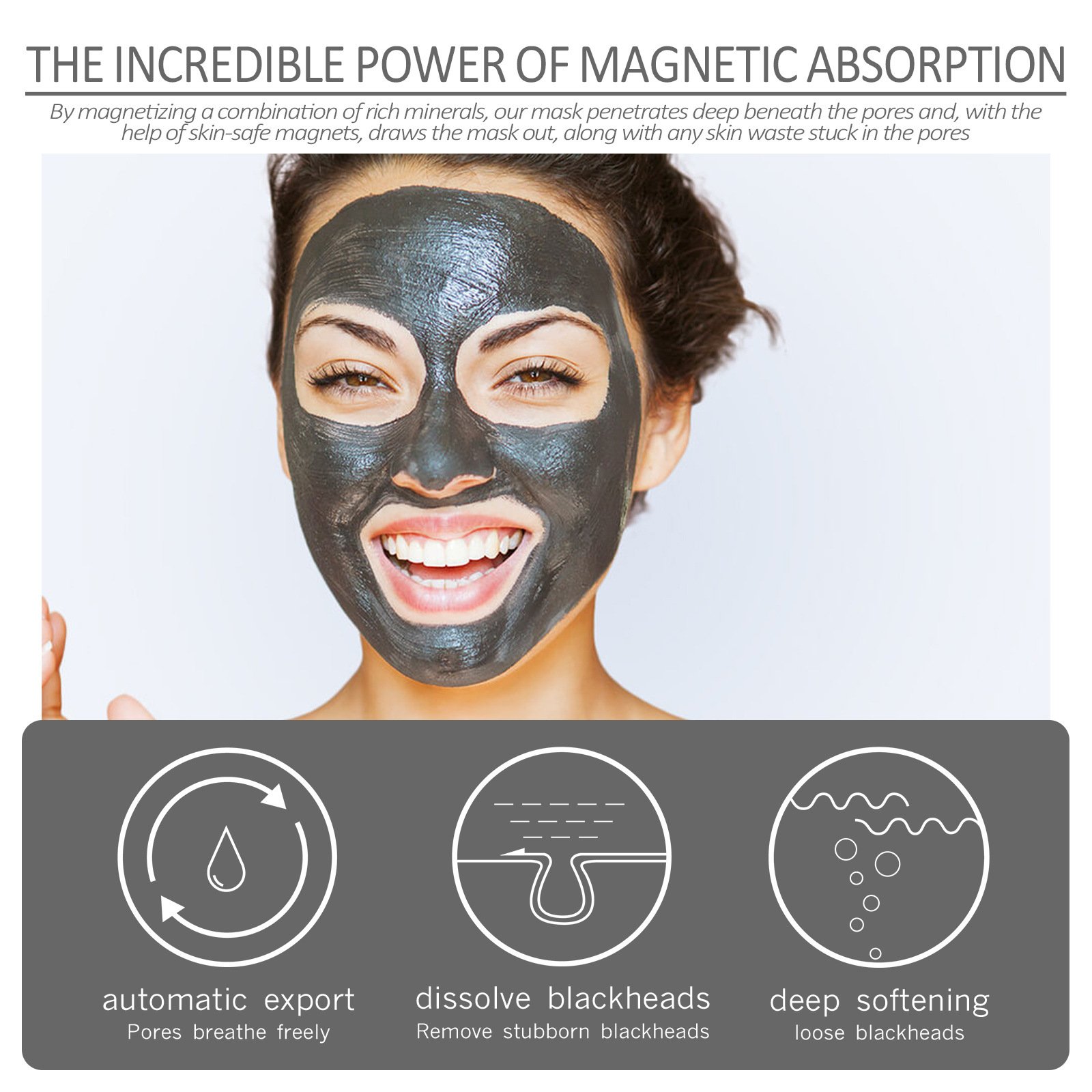 Avocado Oil Pore Clay Cleansing Face Mask Organic Black Head Remover Cream Mask