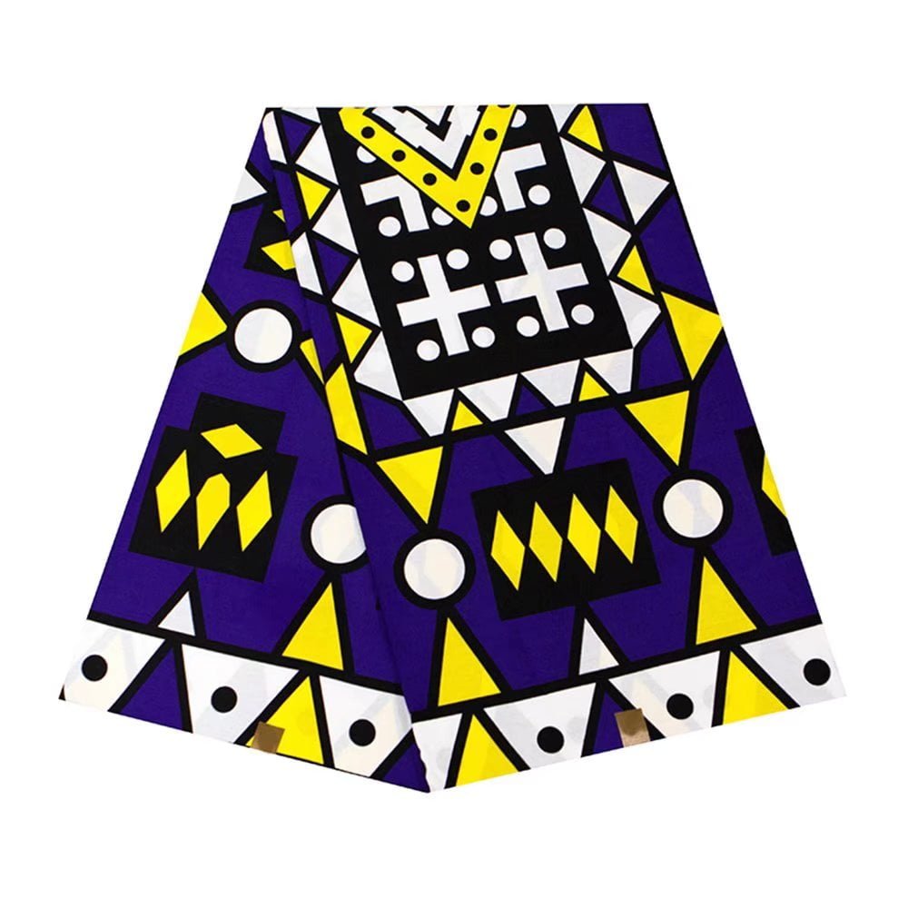 Cotton Ankara Fabric Africa Real Wax Print Design Ghana Wax African wax Print Loincloth Fabric Design 6-Yard best new quality
