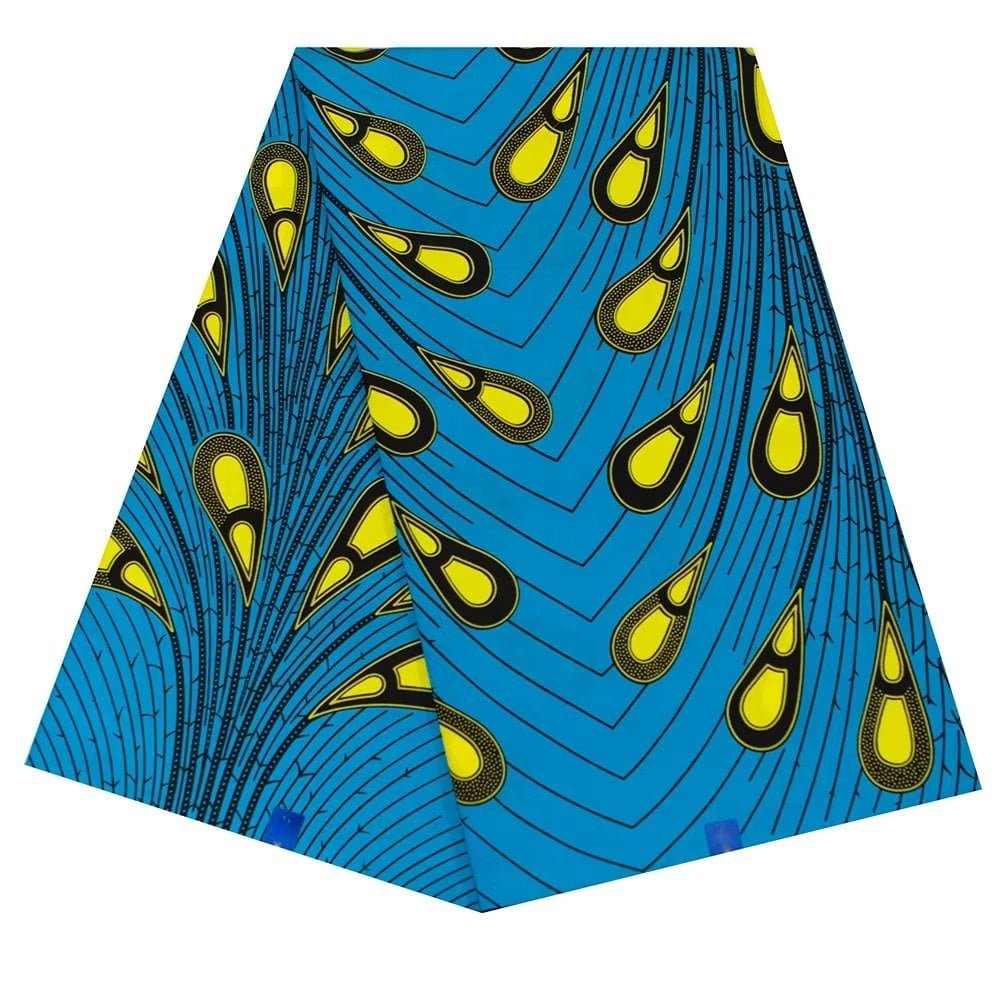 Cotton Ankara Fabric Africa Real Wax Print Design Ghana Wax African wax Print Loincloth Fabric Design 6-Yard best new quality