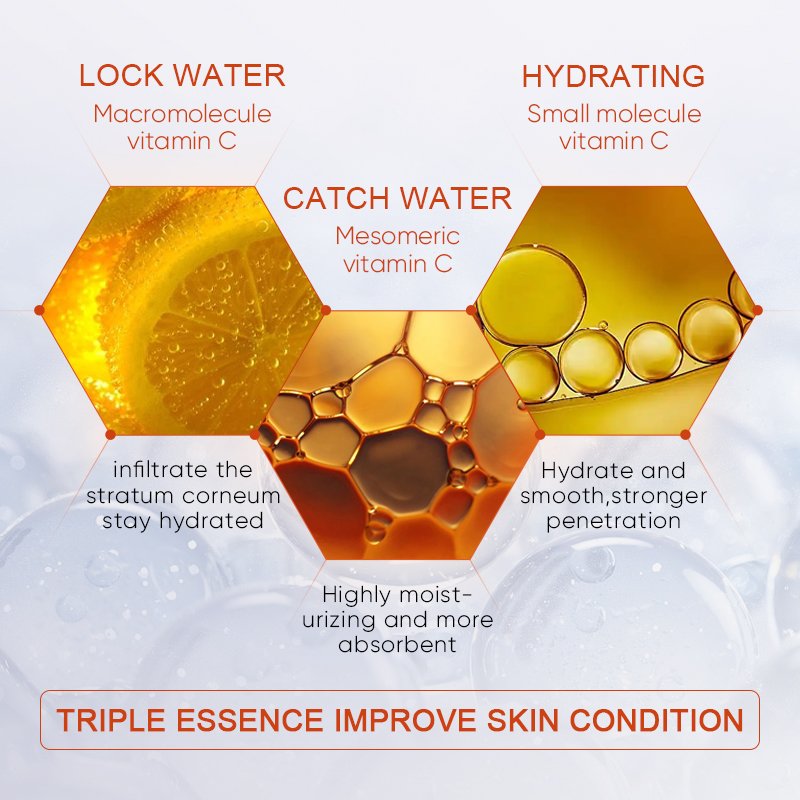 Private Label Customized Korean Face Serum Moisturizing gentle skin Vitamin C Ampoule Serum