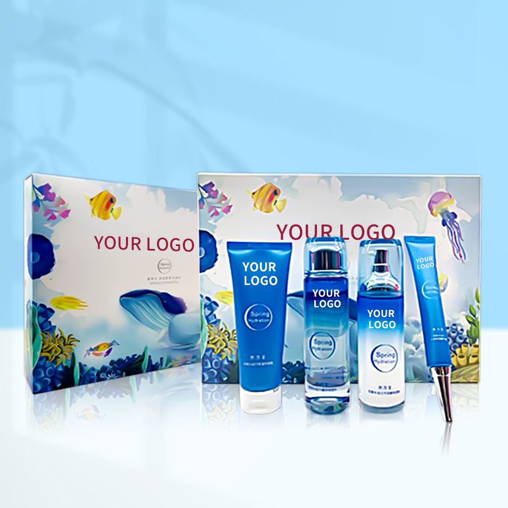ODM OEM Private Label Hyaluronic Acid Moisturizing Hydrating Brightening Skin Care Set Tea Tree Acne Treatment Skin Care Set