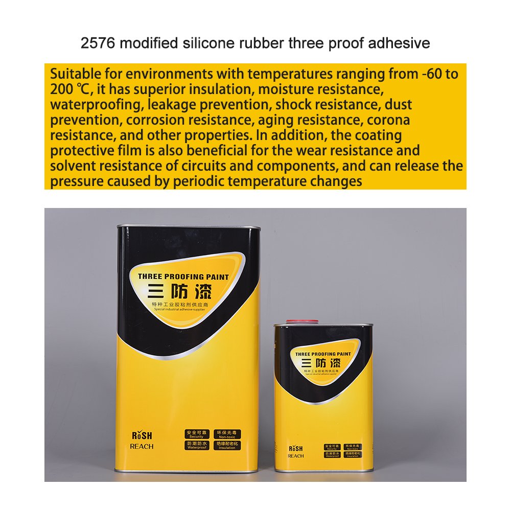 2576 modified silicone rubber three proof adhesive surface coating for electronic components