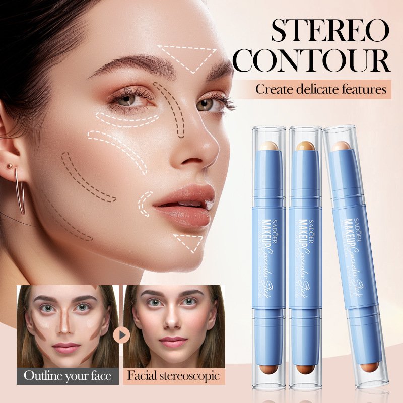 SADOER Custom Logo Low MOQ Custom Private Label Highlighter Organic Moisturizing Vegan Contour Makeup Sticks
