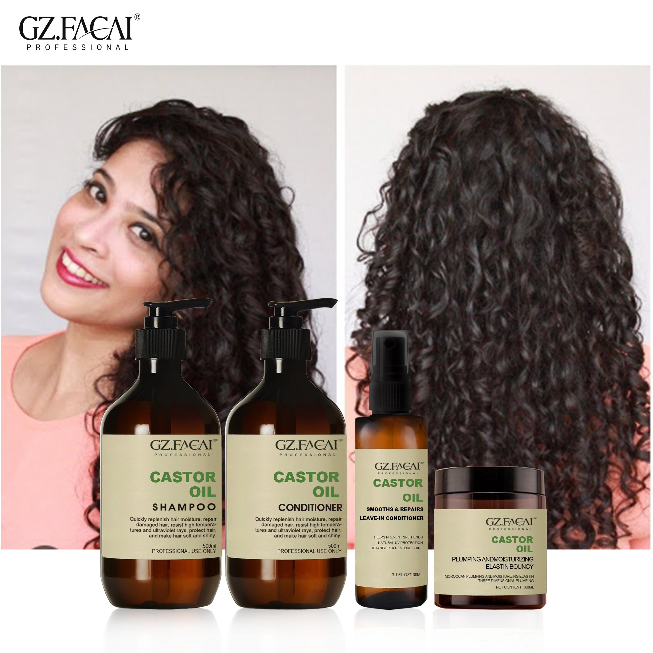 OEM Custom Brand Wholesale Hot Selling Organic Herbal Hair Wig shampoo care and Soften Waves Hair Curl Cream Set