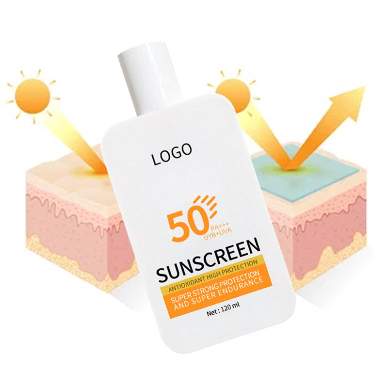 OEM Cheap 100ml Natural Organic Waterproof Mineral Sweatproof Sunscreen SPF 50 60 Non Chemical Face Wholesale Sunscreen Bulk