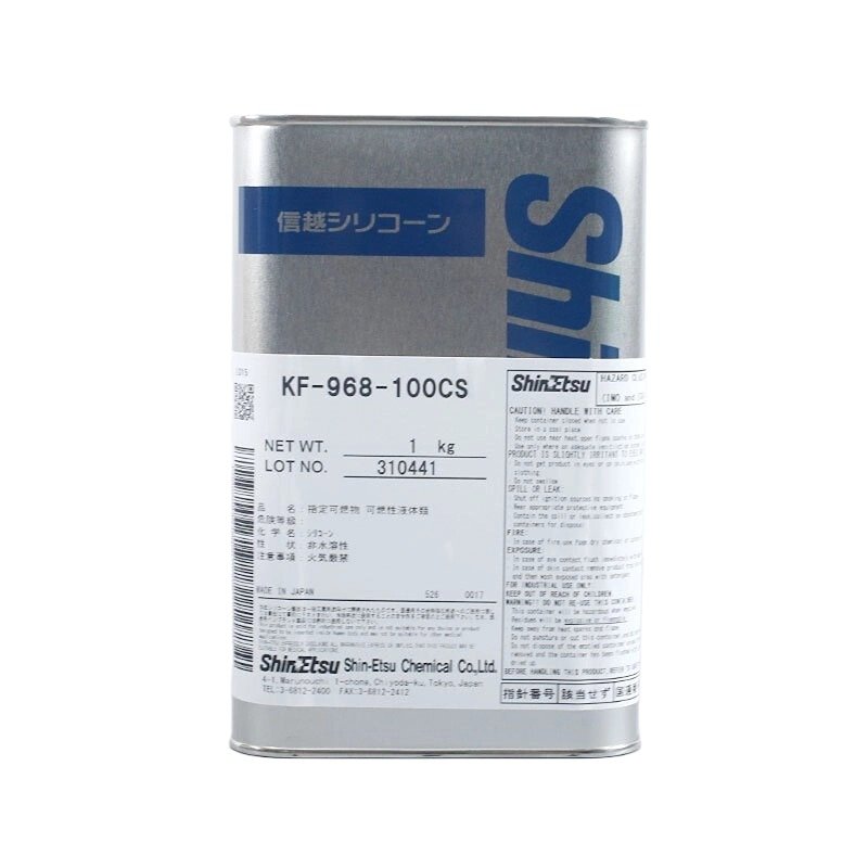 ShinEtsu KF968-100CS high-temperature resistant silicone oil 300 degrees light yellow transparent 16KG package