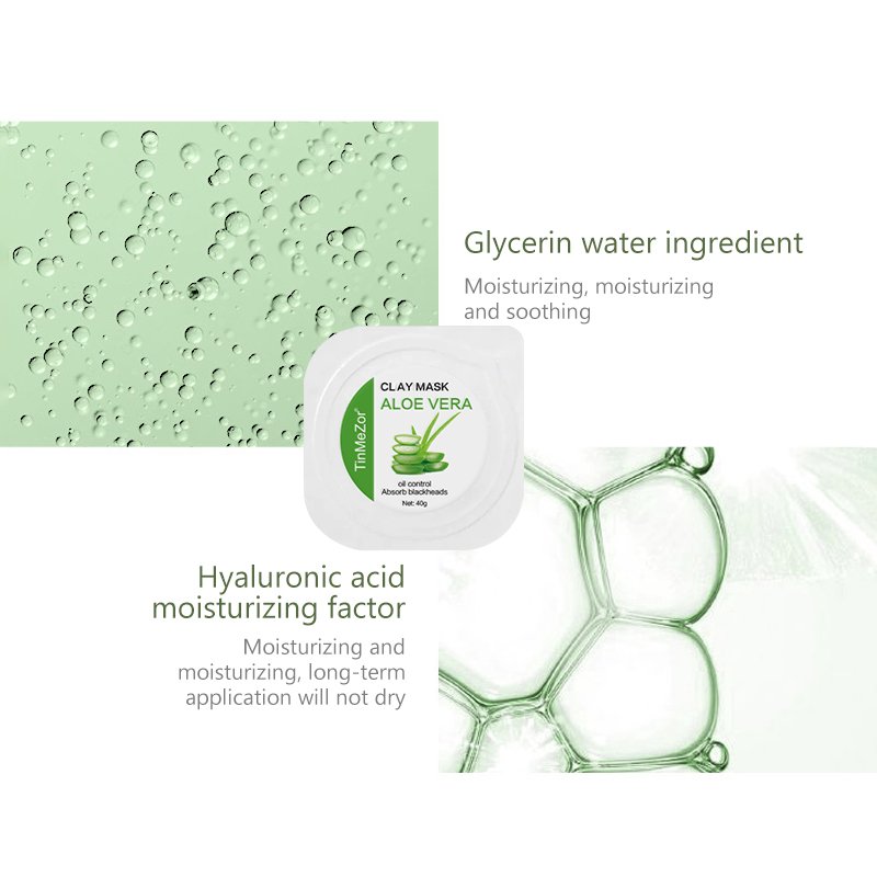 OEM Custom Organic Clay Mask With Mini Brush Deep Cleaning Pore Tightening Whitening Green Tea Rose Pink Facial Clay Packs Mask