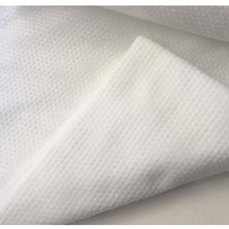 Golden Custom print lot stock white bamboo viscose Spunlace nonwoven Non woven Fabric roll