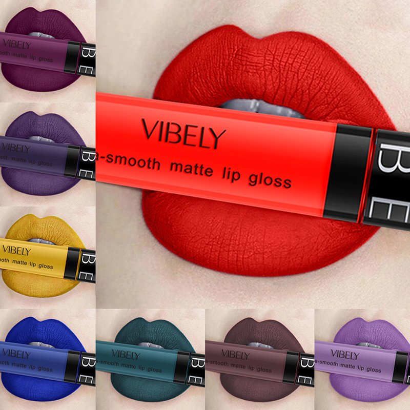 Lip Beauty Makeup 24 Hours Lasting Waterproof Moisturizing Lipstick Pigment 29 Colors Nude Matte Lip Gloss