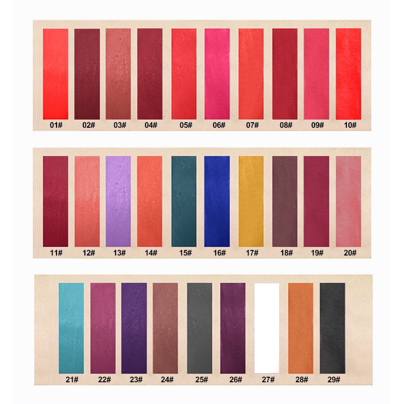 Lip Beauty Makeup 24 Hours Lasting Waterproof Moisturizing Lipstick Pigment 29 Colors Nude Matte Lip Gloss