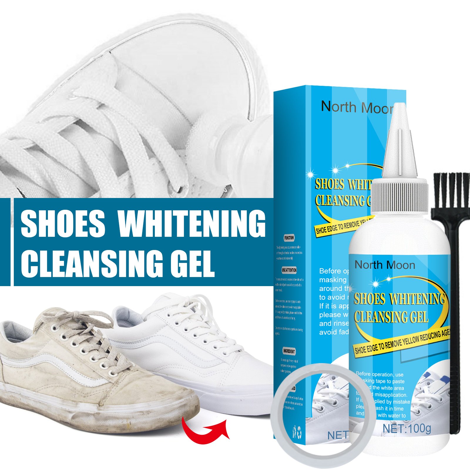 Hot Selling New Arrival Organic Shoe Cleaning Solution Sneaker Shoes Cleaner Kit Deep Cleaning Liquid With Brush