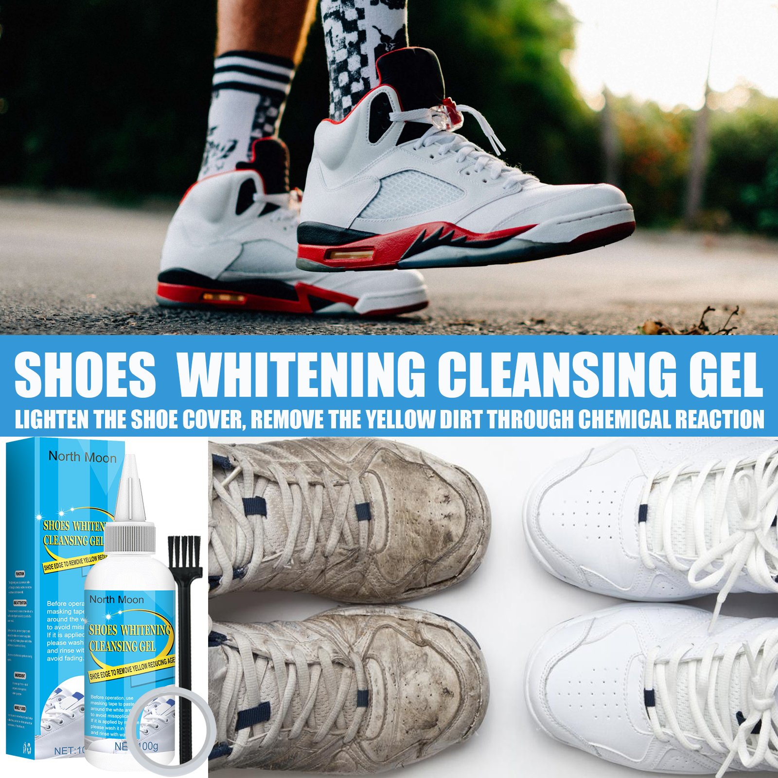 Hot Selling New Arrival Organic Shoe Cleaning Solution Sneaker Shoes Cleaner Kit Deep Cleaning Liquid With Brush