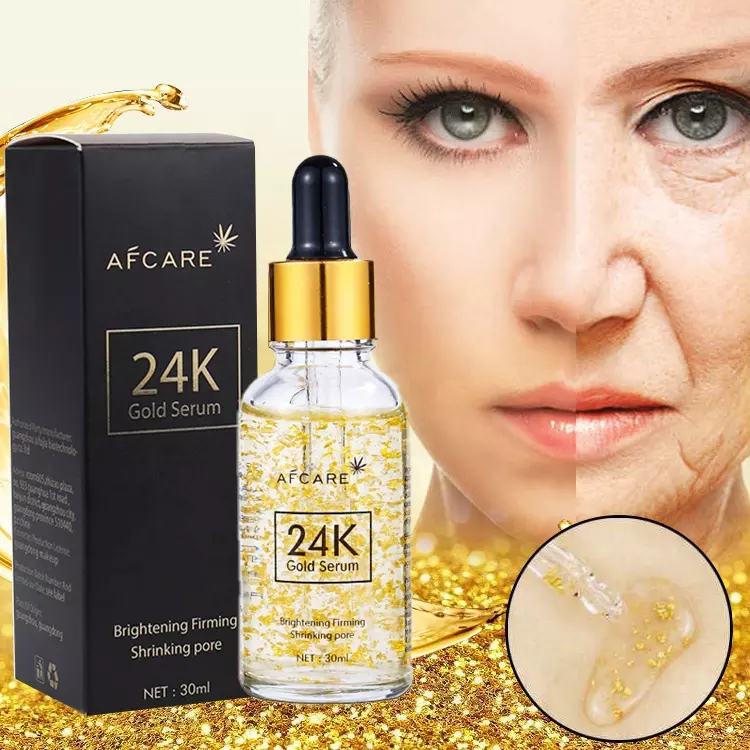 Customize Label Korean 4 in 1 Face Serum Hydrating and Brightening Organic Niacinamide Whitening 24 k Gold Face Serum