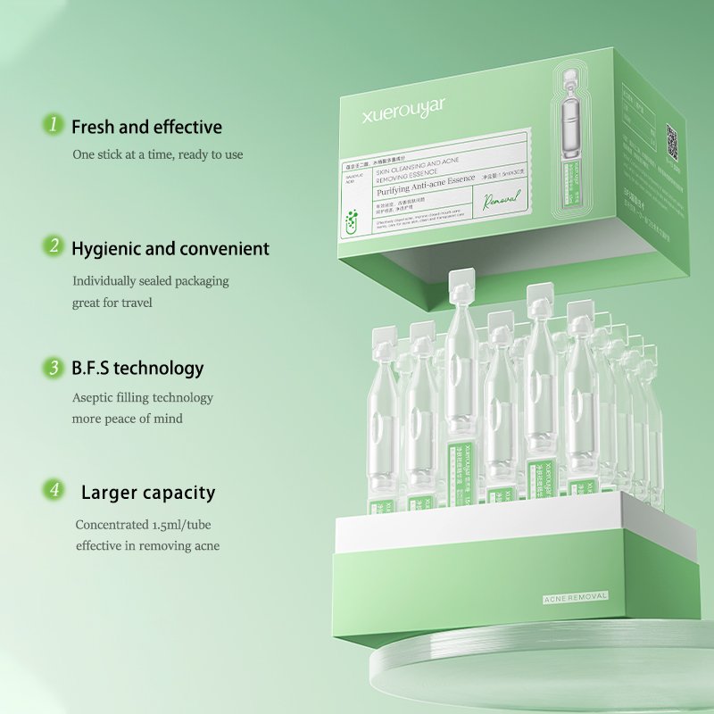 Professional Skin Care Facial Ampoules Serum Salicylic Acid Ampoules Serum Revitalizing Replenish Firm Skin Ampoules Serum