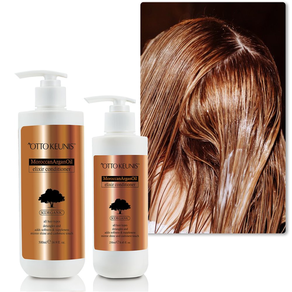 Argan Oil Shampoo and Conditioner Set Gently Cleanses the Scalp and Hair Improves Situations like Dryness
