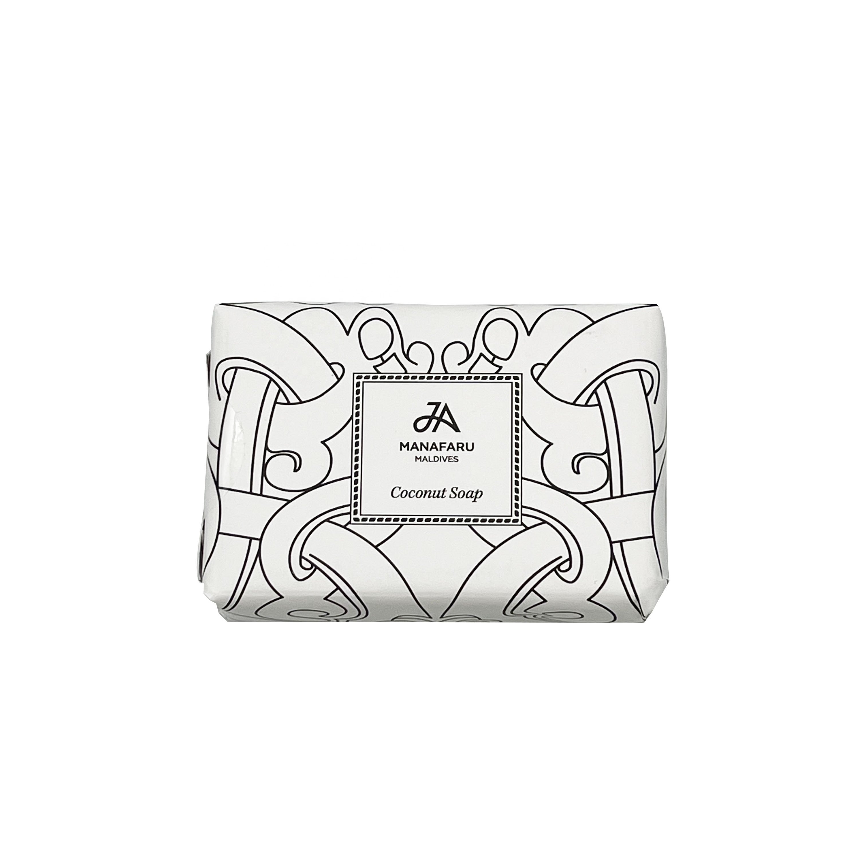 Oem/odm coconut oil whitening body facial bath soap bar 100gram