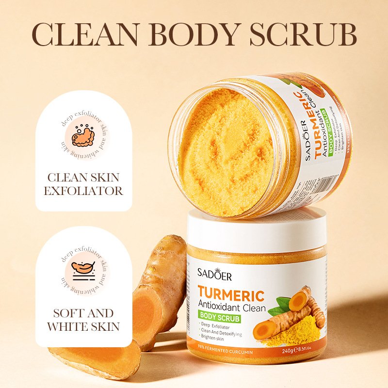 Turmeric Antioxidant Exfoliating Whitening Anti Wrinkle Cleansing Scrub Body Universal