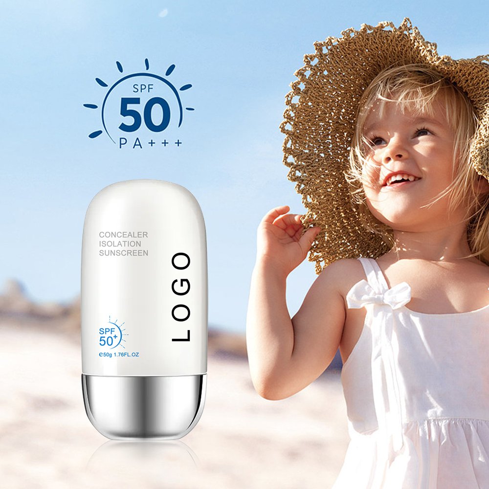 OEM Cream Sunscreen with Zinc Oxide Korean Waterproof Sun Protection Solar Facial Sunscreen Sunblock