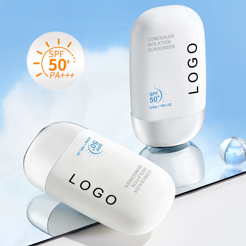 OEM Cream Sunscreen with Zinc Oxide Korean Waterproof Sun Protection Solar Facial Sunscreen Sunblock