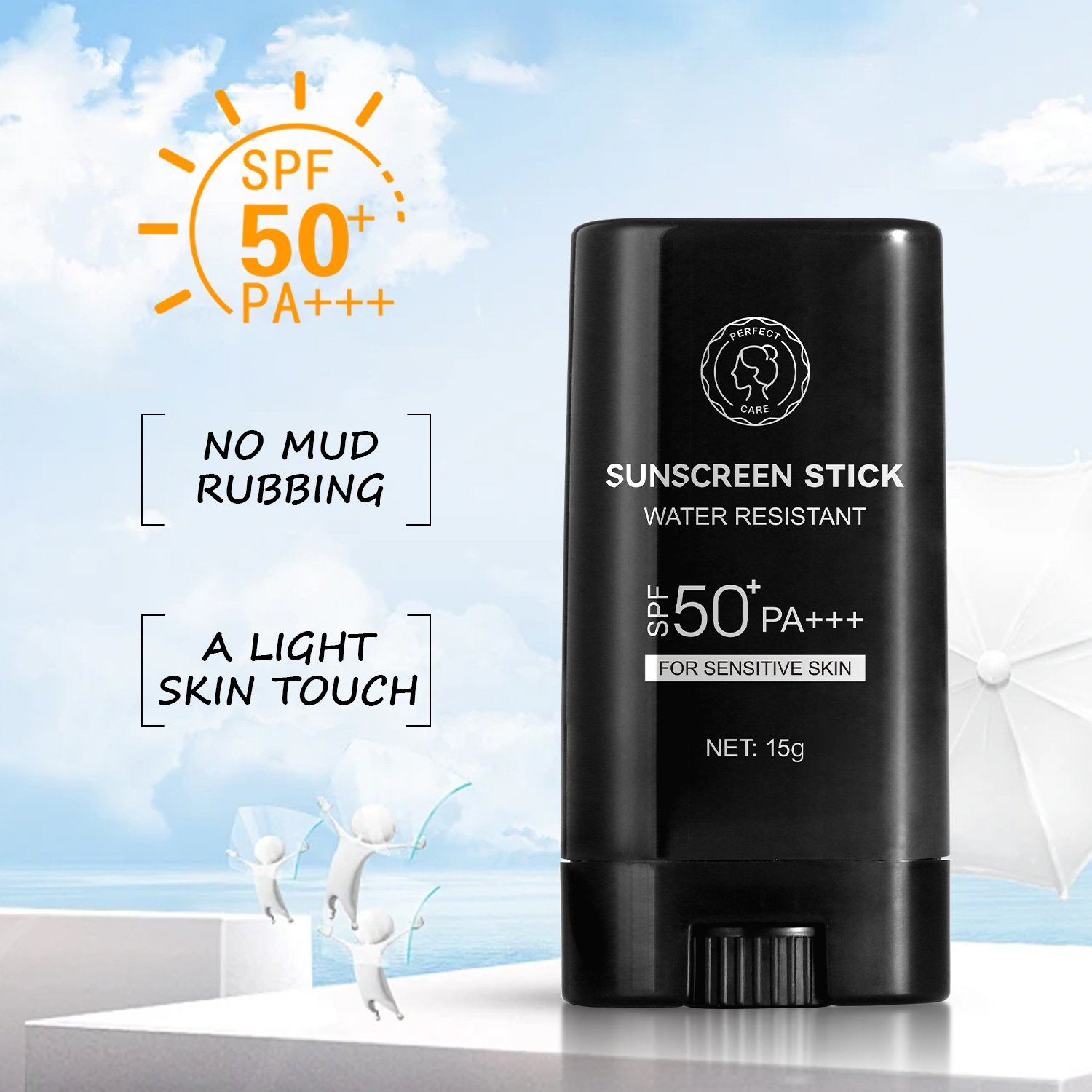 Private Label OEM Cream/Liquid Color Zinc O Sunscreen Stick Vegan Mineral Herbal SPF 50 Sunscreen Suitable for Sensitive Skin