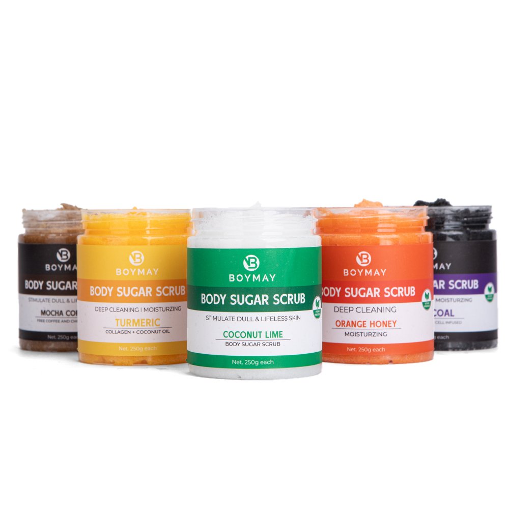 Organic Private Label Wholesale Whitening Vitamin Coconut Lime Sugar Body Scrub For Holiday Sets