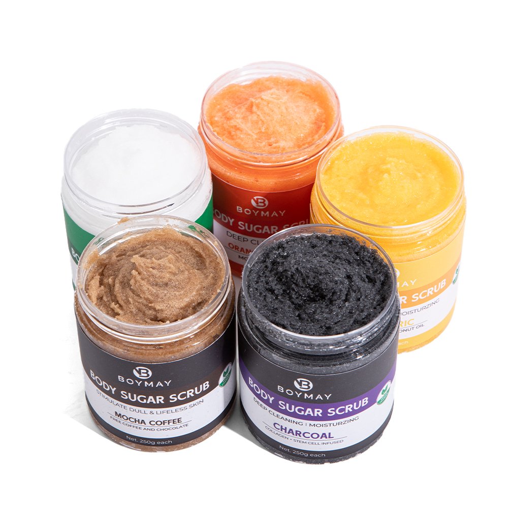 Organic Private Label Wholesale Whitening Vitamin Coconut Lime Sugar Body Scrub For Holiday Sets