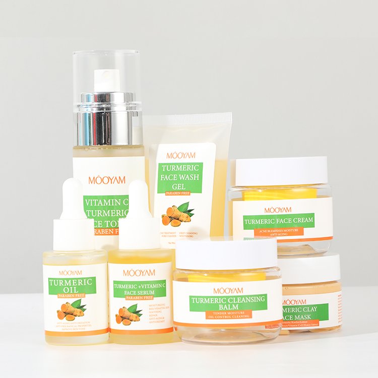 Turmeric Cleanser One of 7cs Turmeric Skin Care Set Acne Treatment Deep Cleaning Pores Whitening 100ml Turmeric Face Wash Gel