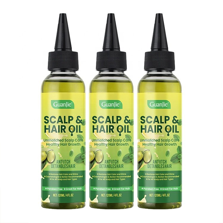 Custom Logo Olive Hair Scalp oil Wholesale Natural And Pure Nourishing Exotic Scalp Oil Relief Promote Growth Hair Oil