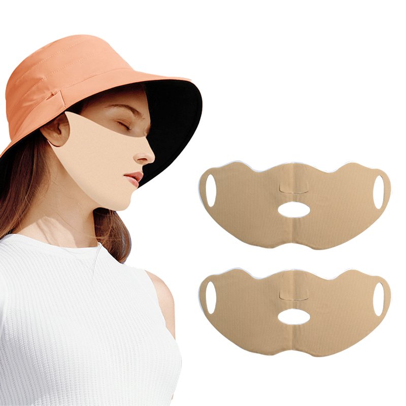 HODAF OEM Face Cover Hydrogel Golf Mask Anti Sun Uv Gel Mask For Outdoor Activated Sun Protection Moisturizing Mask