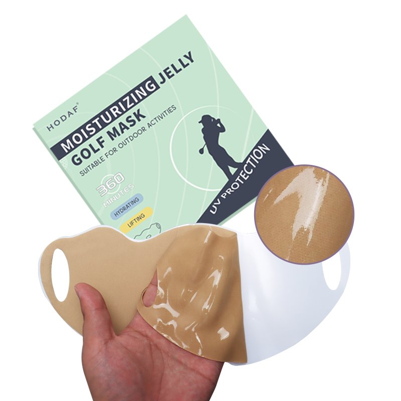 HODAF OEM Face Cover Hydrogel Golf Mask Anti Sun Uv Gel Mask For Outdoor Activated Sun Protection Moisturizing Mask