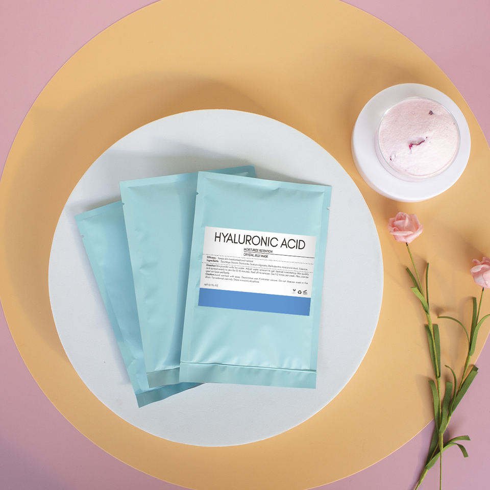 SharkBaby Private Label 20g Brightening Moisturizing Smoothing Whitening Face Mask Gel Beauty Salon Hydro Jelly Mask Powder