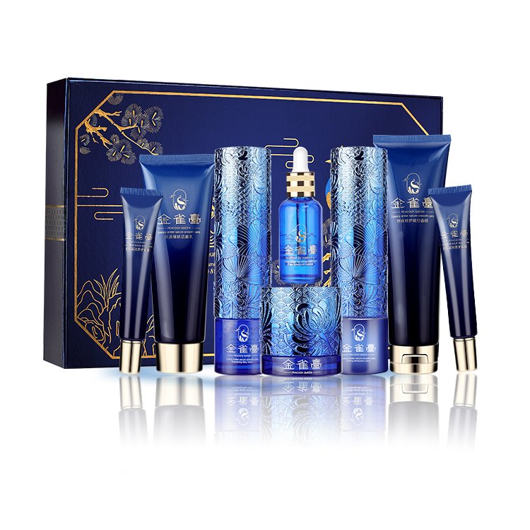 Private label Deer Antler Ganoderma Nice Sets for Skin Whitening Rhodiola Extract Anti-wrinkle Hydrating Face Care sets