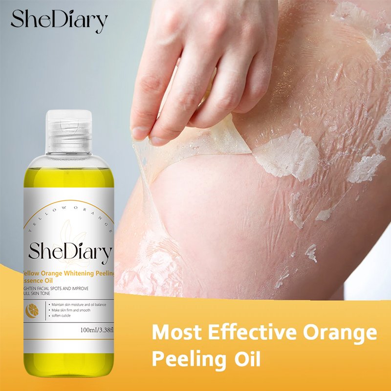 SheDiary 100ml Skin Care Products Whitening Body Lotion Exfoliating Lightening Orange Peeling Lotion