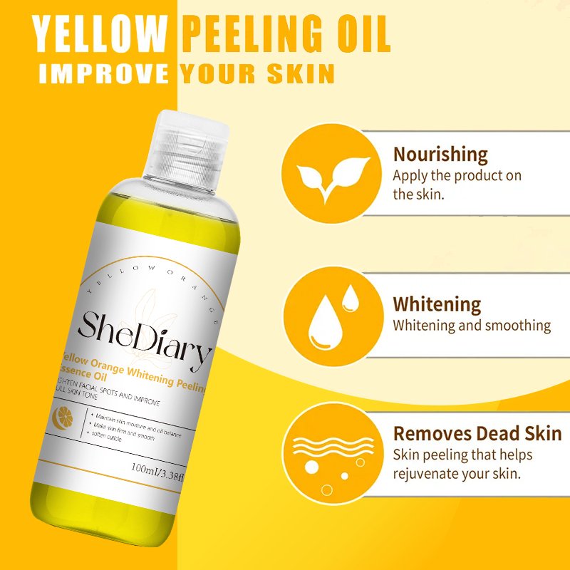 SheDiary 100ml Skin Care Products Whitening Body Lotion Exfoliating Lightening Orange Peeling Lotion