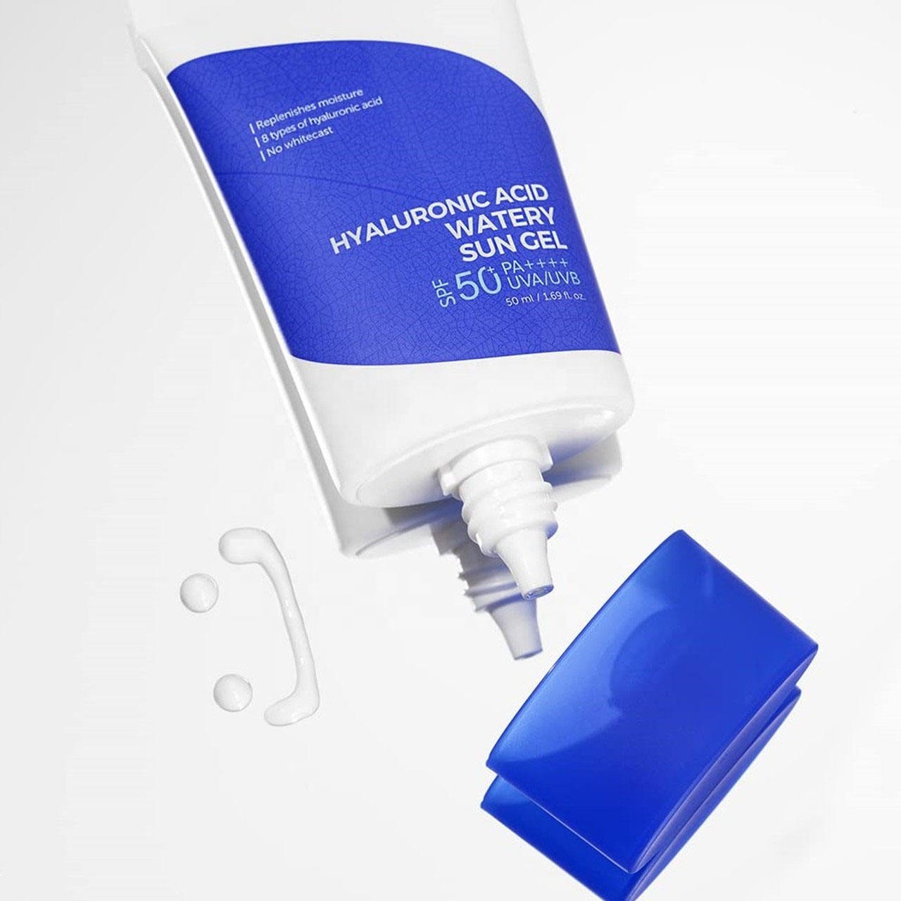 Sun Block Cream Wholesale Hyaluronic Acid Watery Sun GEL Natural tree Sun Cream for Face 50ml SPF50+ PA++++