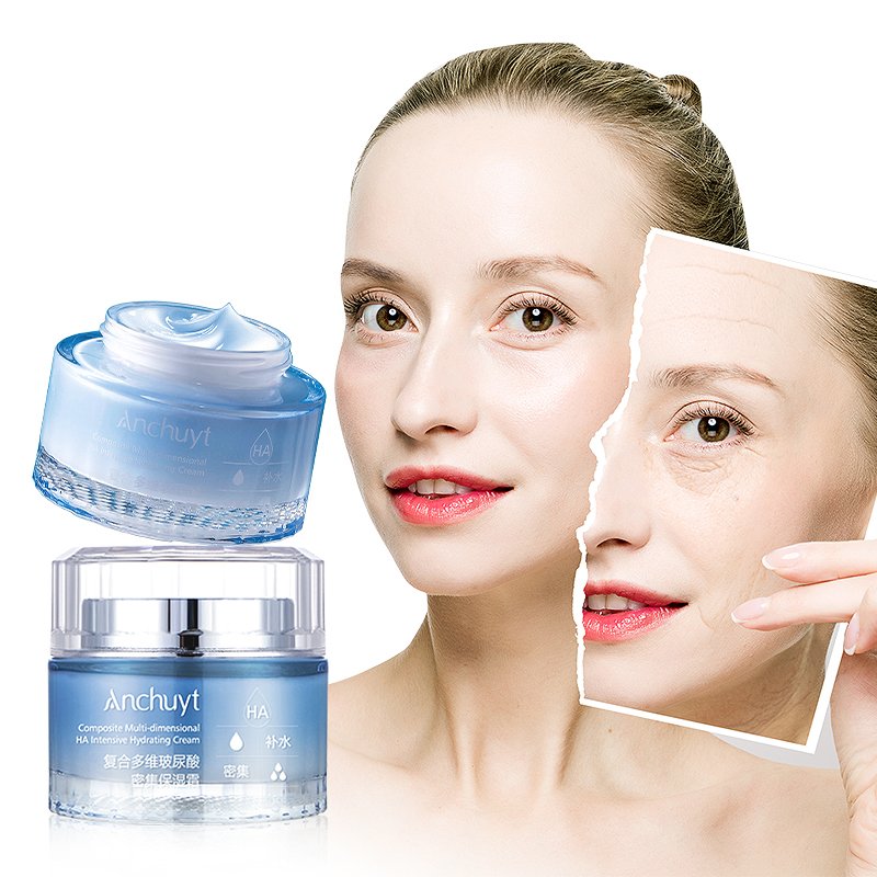 Private label Skin Care Deeply Moisturizing Whitenining Facial Cream Anti Wrinkle&Aging Moisturizing Hyaluronic Acid Face Cream