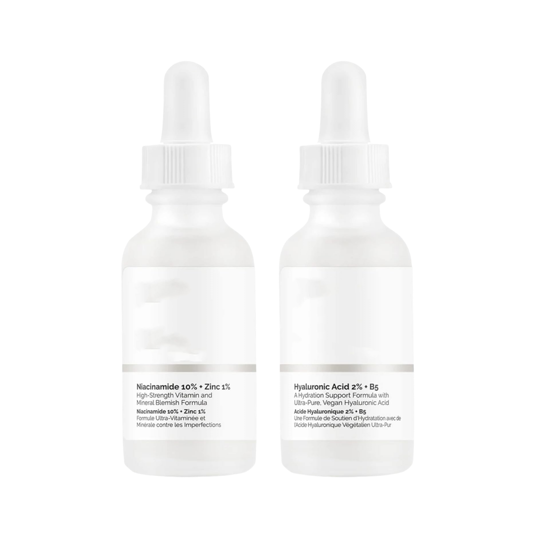 Facial Treatment Hyaluronic Acid with 2% + B5 (30ml) and Niacinamide 10% + Zinc 1% (30ml) Face Care Set