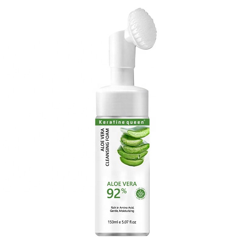 Aloe Vera 92% Cleansing Foam Amino Acid Face Wash Moisturizing Gentle and Hydrating Facial Cleanser