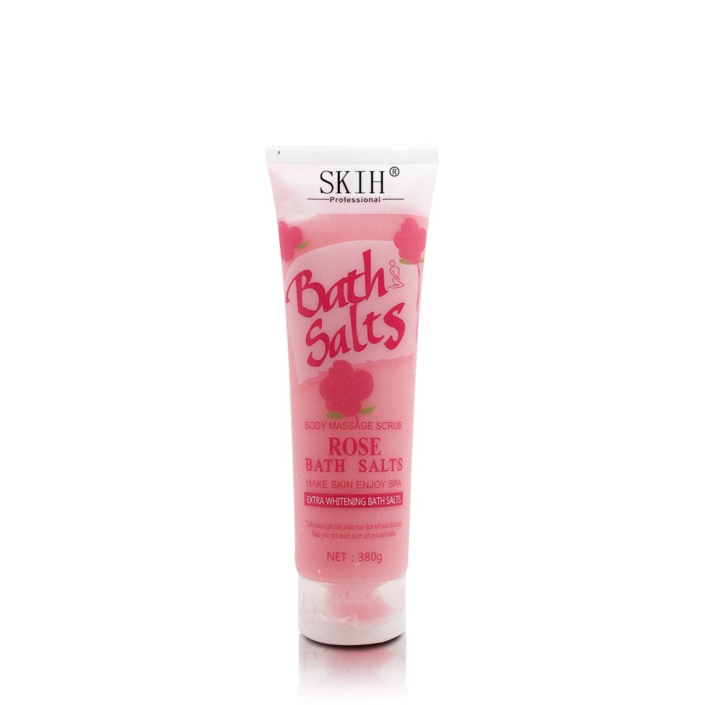 SKIH Private Label Natural OrganicLavender & Rose & Bamboo Bath Salts Whitening Exfoliating Fruit Sugar Body Scrub