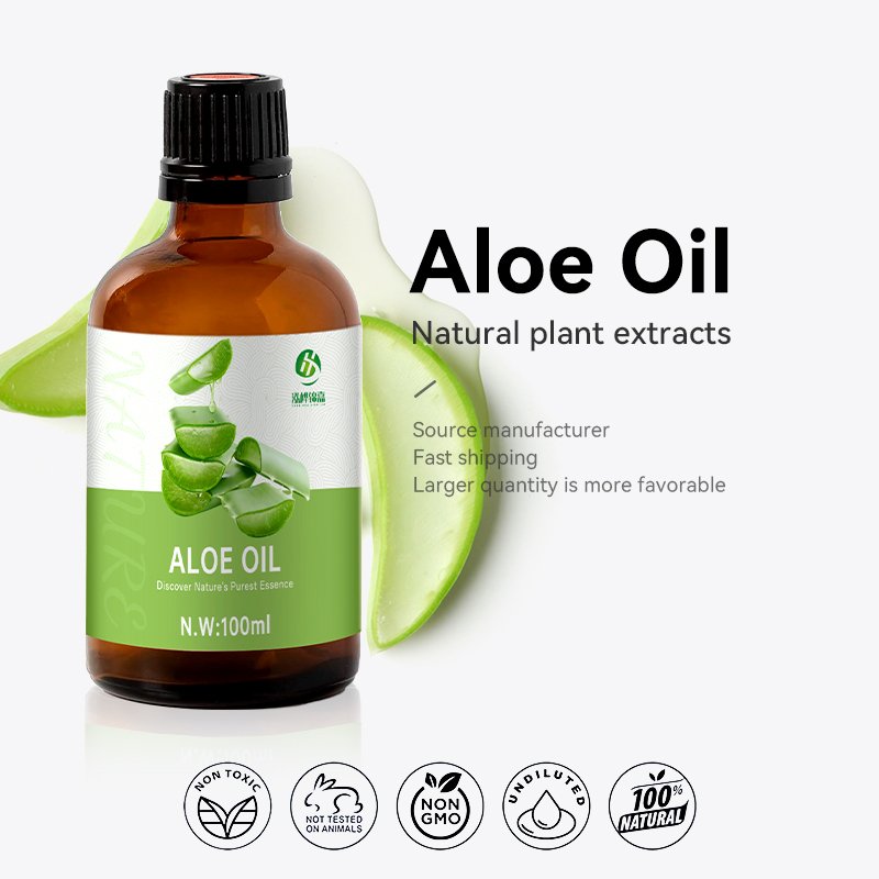 Manufacturers wholesale Top Quality Organic Green Plant essential oils Aloe Oil for skin care