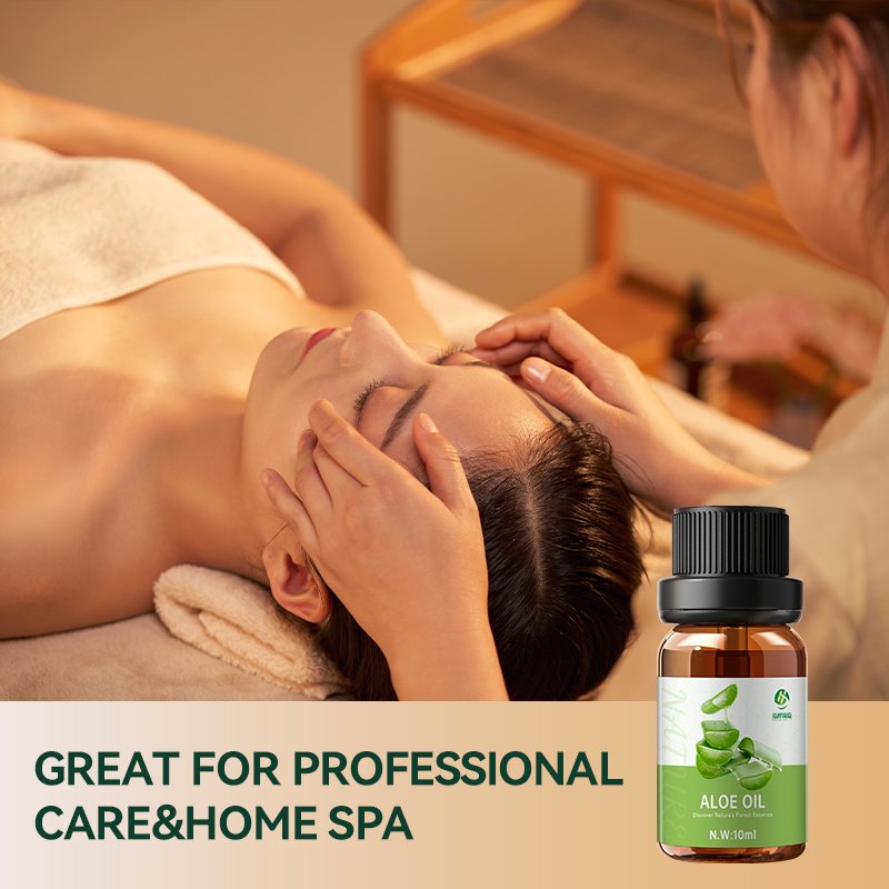 Manufacturers wholesale Top Quality Organic Green Plant essential oils Aloe Oil for skin care